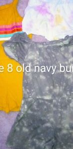 Yllw romper, camouflage romper and tie dye shorts! Sz 8
